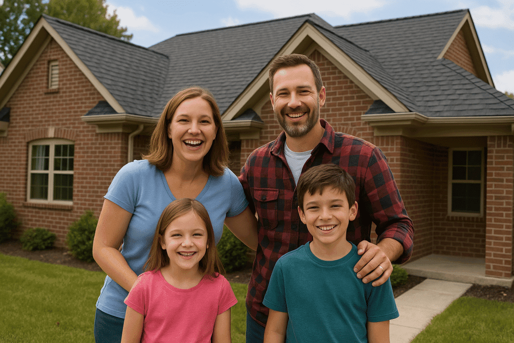 Roof installation in progress